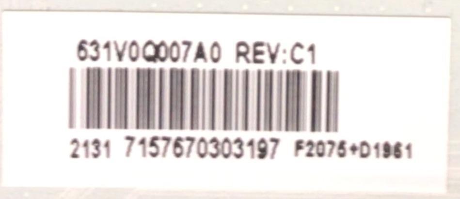 MAIN PARA SMART  TV PIONEER / NUMERO DE PARTE 631V0Q007A0 / VTV-L55736  / NUMERO DE DISPLAY V500VJ7-QE1 V:D6 / MODELO PN50951-22U  - Imagen 2